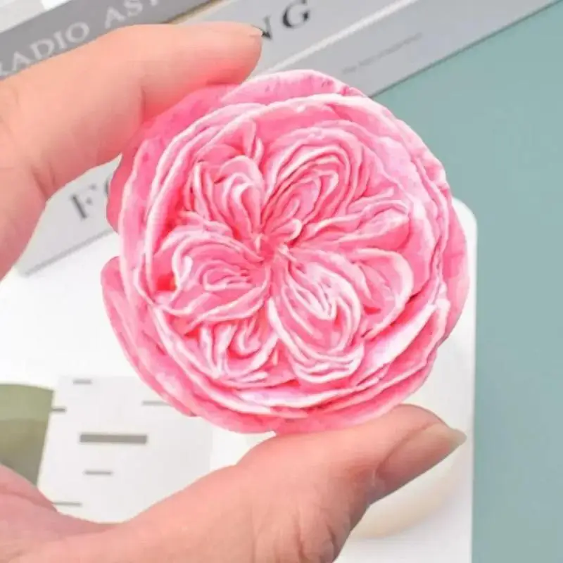 Rose Handmade Diy Creative Silicone Mold Creative Flower Chocolate Flip Sugar Molds Baking Cake Decor Aromatherapy Candle Mould