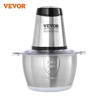 VEVOR Food Processor Electric Meat Grinder with 4-Wing Stainless Steel Blades Stainless Steel Bowl for Baby Food 1