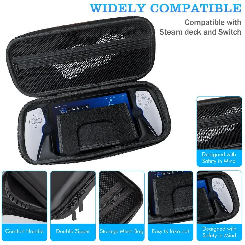Étui De Transport Rigide Pour 2 Manettes PS5 DualSense Ou PS4 DualShock - Anti-choc