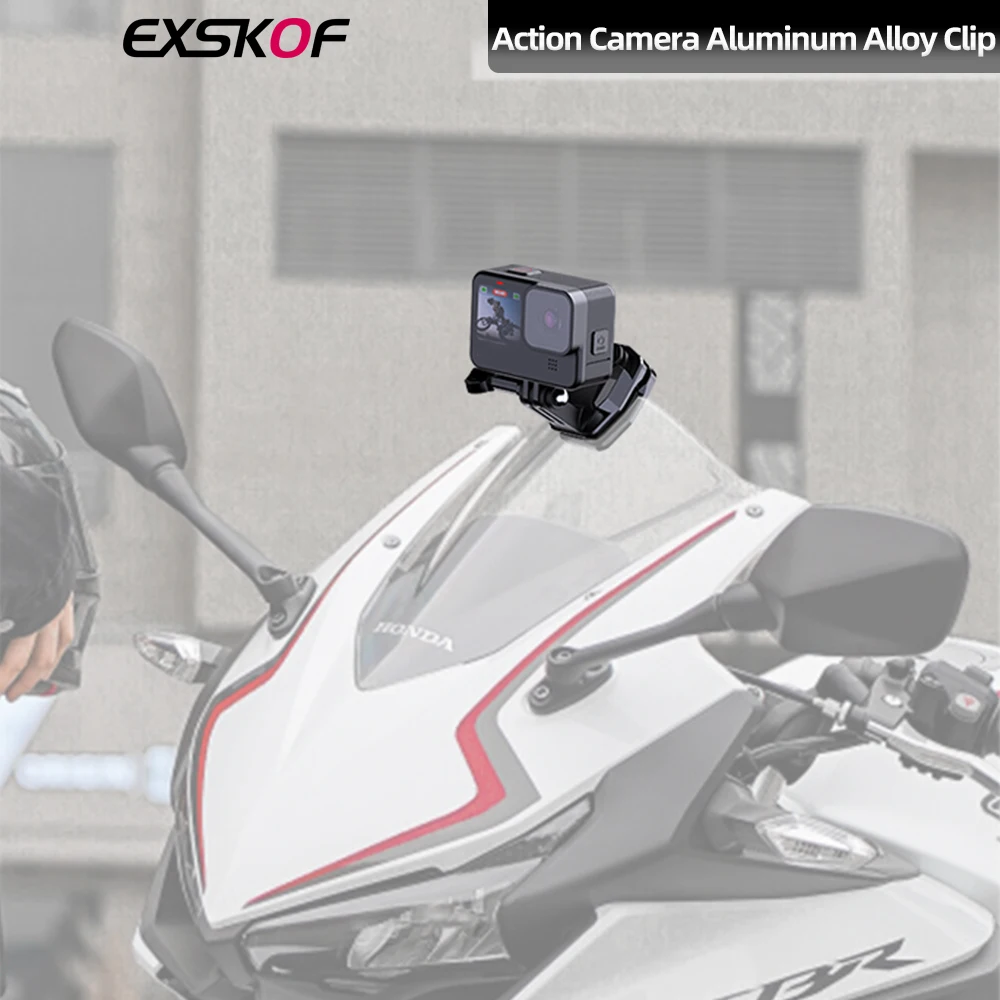 GoPro 오토바이 알루미늄 윈드실드 클램프 마운트, GoPro Hero 12 11..