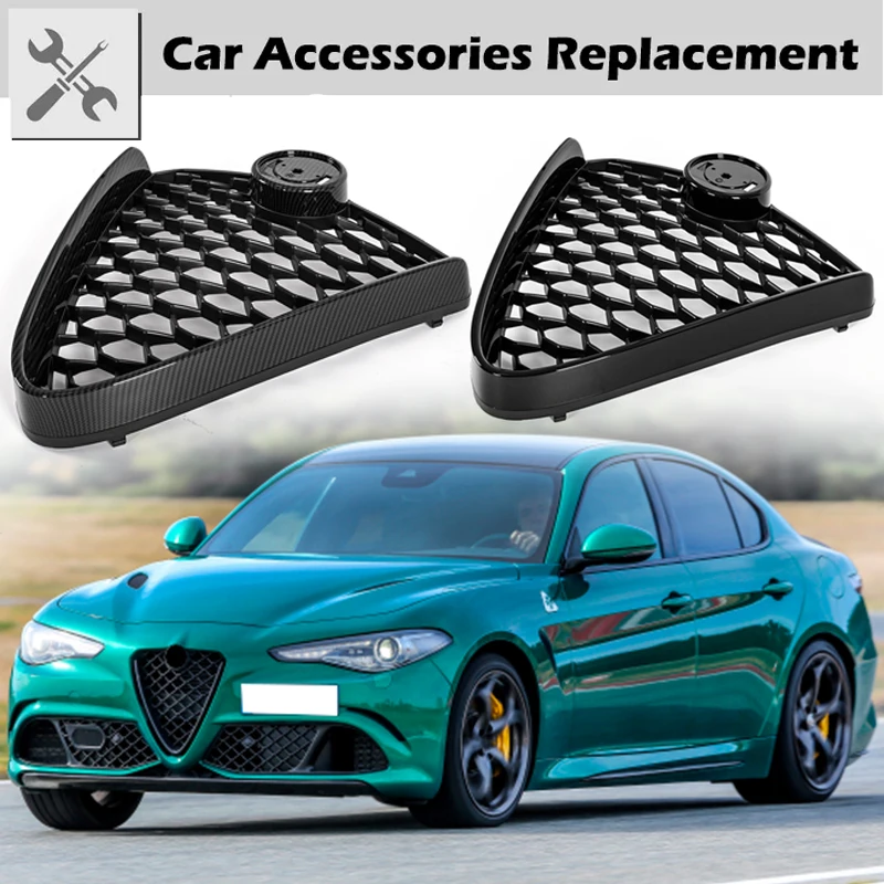 

Rhyming Front Bumper Grille Racing Honeycomb Mesh Badgeless Grill Fit For Alfa Romeo Giulia Base 2017-2022 Car Accessories