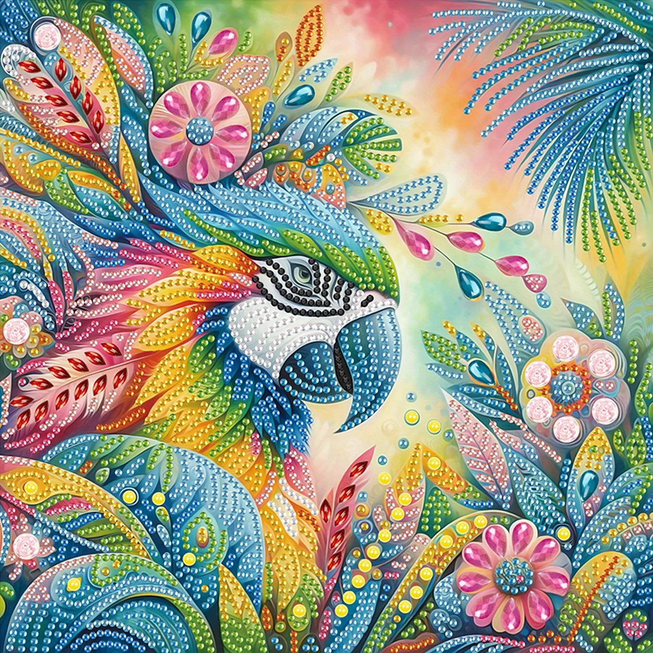 DIY Flowers and Birds 5D Special Shape Diamond Art Kits for Beginners Diamond Art Painting Kits for Home Wall Decoration Gift