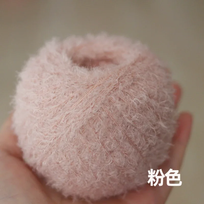 40g Super Soft Wool Dolls Plush Special Thread for Hand Knitting Circle Thread Crocheted Doll Hair DIY Teddy Bear Wool Thread 4