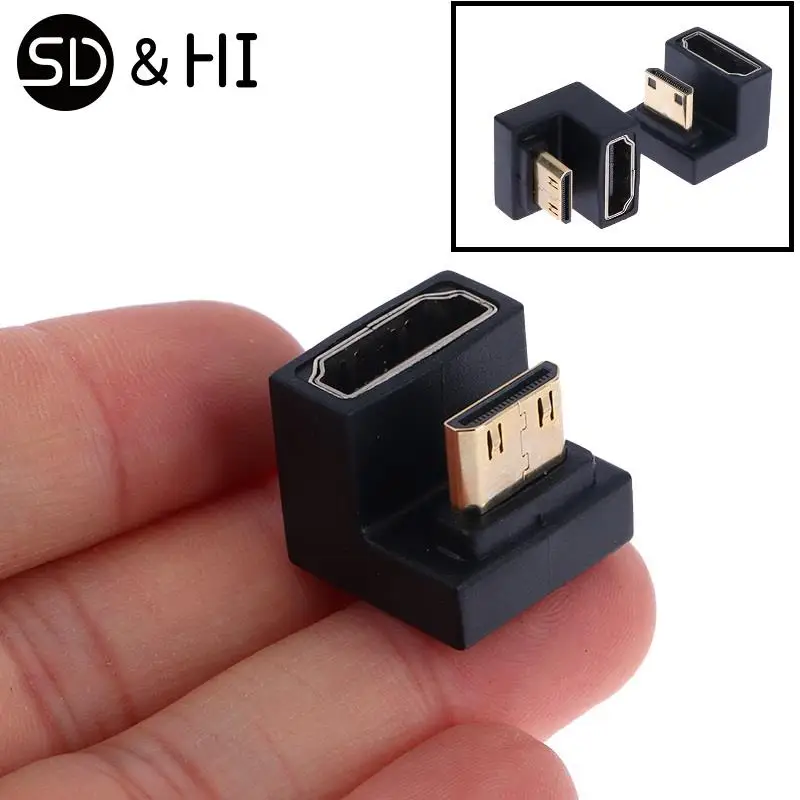 HDMI Compatible Adapter 360 Degree Angled U shaped L Converter Mini HD Male to HDMI Adapter, ,   - AliExpress
