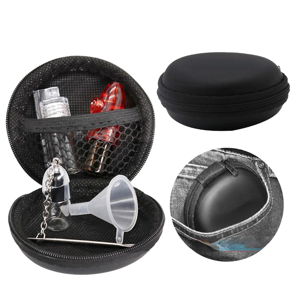 01 Portable Snuff Kit Glass Snuff Gun Aspirator Dispenser + Glass Pill