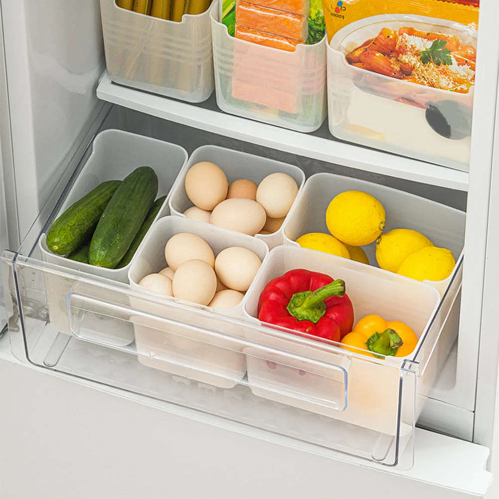 Fridge Organizer Food Fresh Storage Box Refrigerator Side Door