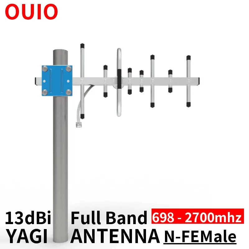 Antenna signal booster 4g antenna lte antenna OUIO Yagi antenna 13dbi for cellular amplifier LTE 4g enhance gsm 2g 3g 4g network mobile signal repeater antenna 698-2700mhz