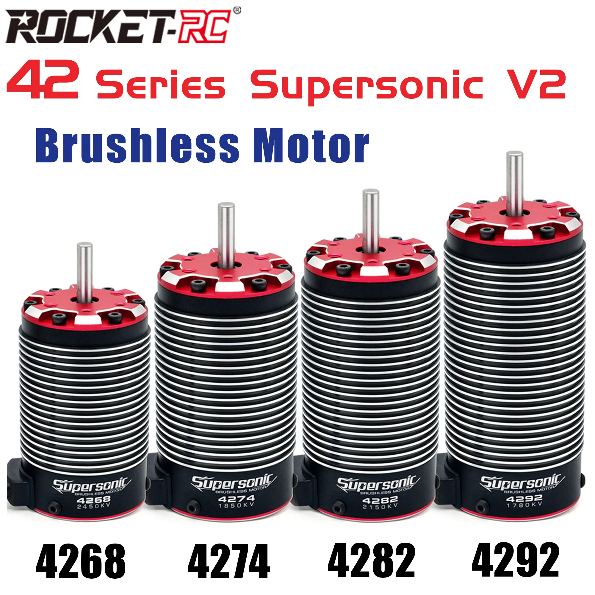 

Surpass Hobby Rocket Supersonic V2 Brushless Motor 4268 4274 4282 4292 for 1/8 1/7 RC Car Truck Off Road on Road Traxxas Toys