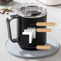 500ML Coffee Insulation Cups Thermal Mug with Handle Portable Stainless Steel Bottle Thermal Milk Mug Double Layer Coffee Cup 5