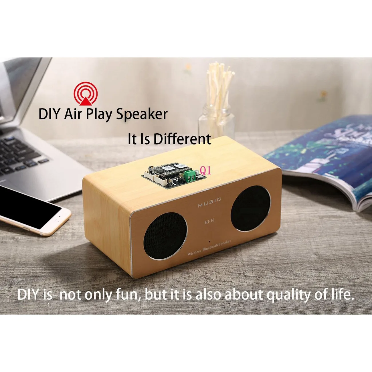 X12A-2 1개의 Wi-Fi 블루투스 하이파이 블루투스 5.0 오디오 수신기 보드 모듈 오디오 수신기