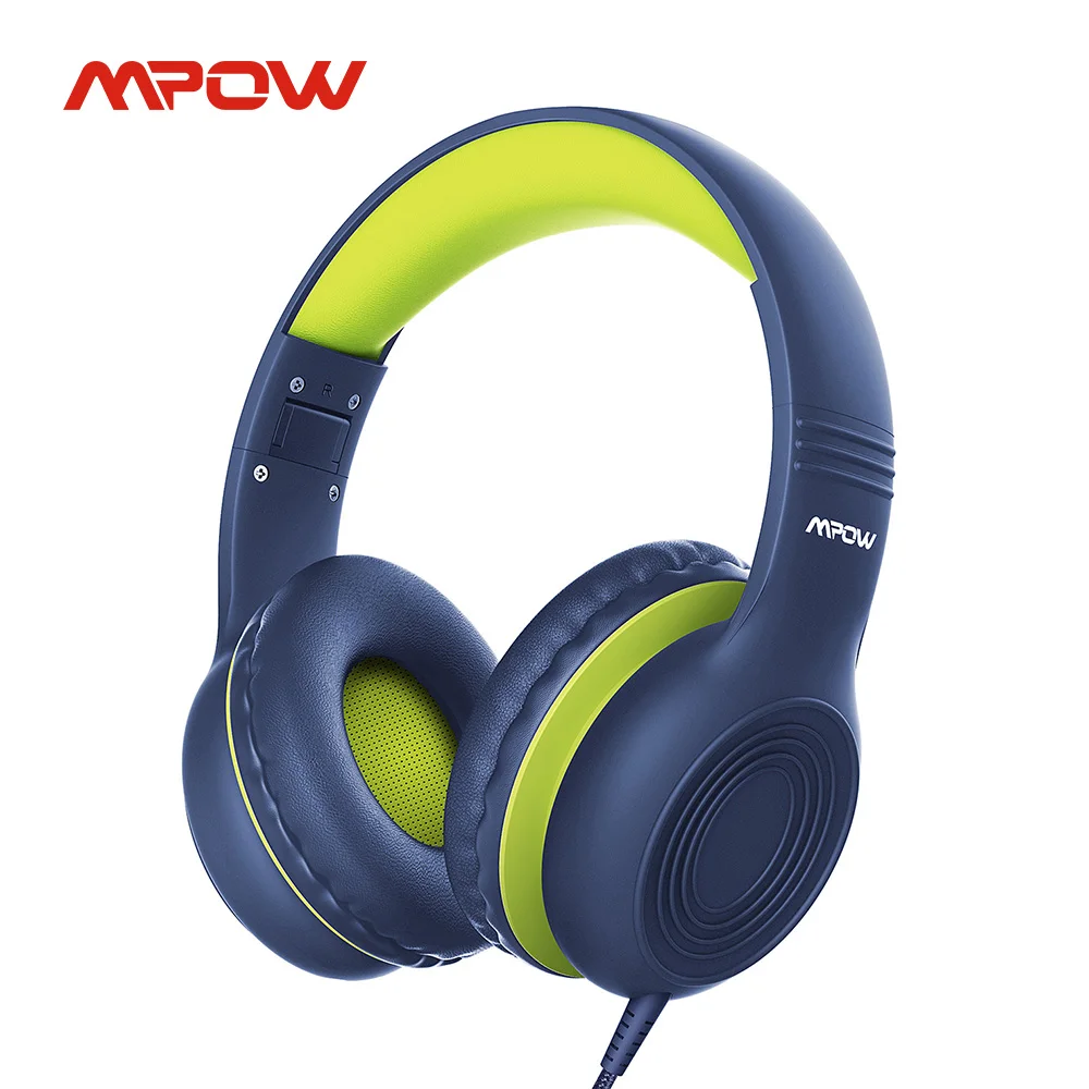 Mpow Over Ear Kinder Kopfhörer Stereo Gehörschutz Ohrhörer Headset 85dB 3,5mm 