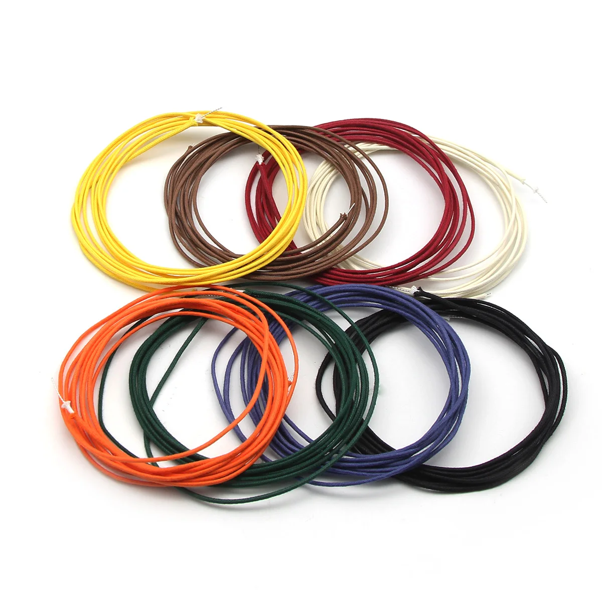 FLEOR 10 футов винтажный гитарный провод Оплетка тканевый кабель 7-жильный AWG22