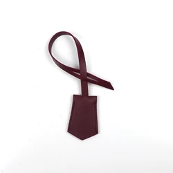 Personalized PU Leather Women's Handbag Accessories - Keychain & Tag Gifts (Burgundy)