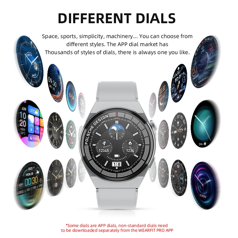 2023 HW3 MAX NFC  Smartwatch    ȭ   ƮϽ  1.35 ġ HD ȭ