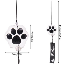 Kawaii Sakura Stained Glass Wind Chime - Aesthetic Room Decor with Harmonious Bell Sounds - As show (S20)