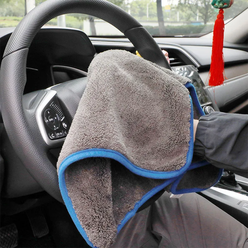 1200GSM Car Wash Microfiber Towel 40x40cm Car Cleaning Care Cloth Auto Towel One-Time Fast Drying for Car Wash Accessories 3