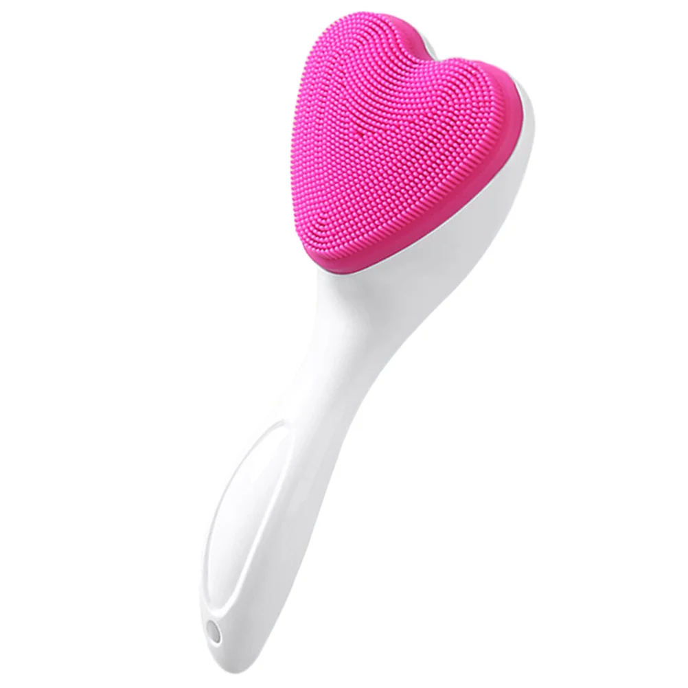 

Heart-shaped Facial Cleansing Brush Manual Face Wash Silica Gel Silicone Washing