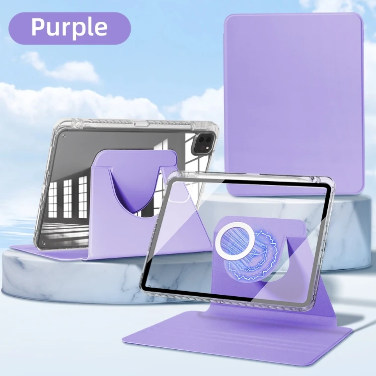 Magnetic Charging Auto Wake-Up Tablet Case Cover