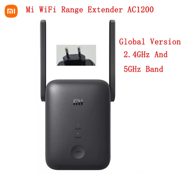 Phiên Bản Toàn Cầu Xiaomi Mi WiFi Range Extender AC1200 2.4GHz Và 5GHz 1200Mbps Ethernet Khuếch Đại WiFi tín Hiệu Router signal booster for wifi modem Wireless Routers