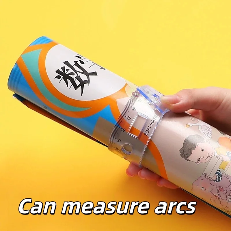 자, 문구류, 플라스틱, 부드러운, 투명, 휴대용, 다채로운, 학생용 자, 학교, 가정, 사무실용