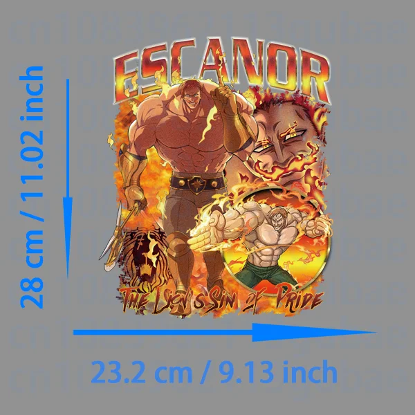 Popular Anime Chainsaw Man patches Ironing applications BANANA FISH printing for clothes fusible clothing patch