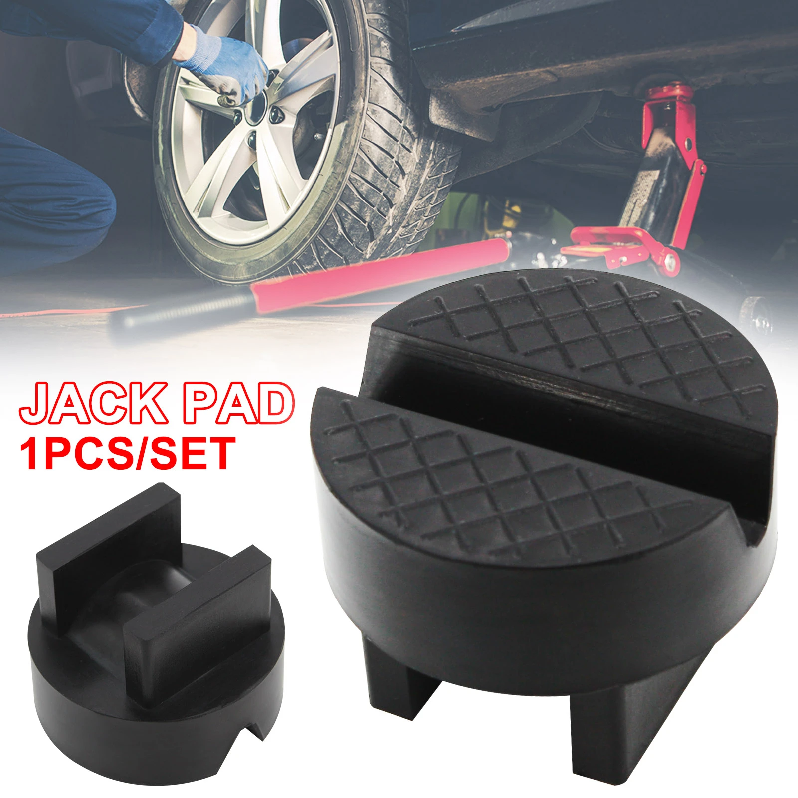 Unique Design Car Rubber Jack Stand Pad Adapter Support Grip Slotted