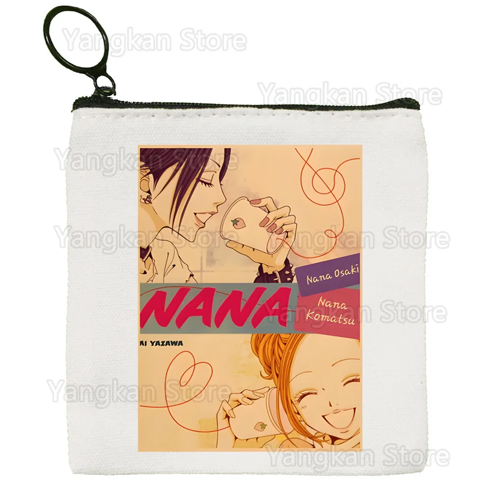 Coin Purse Anime Nana Osaki Manga Cute Mini Canvas Student Wallet Coin Case Zipper Hand Female Key Case