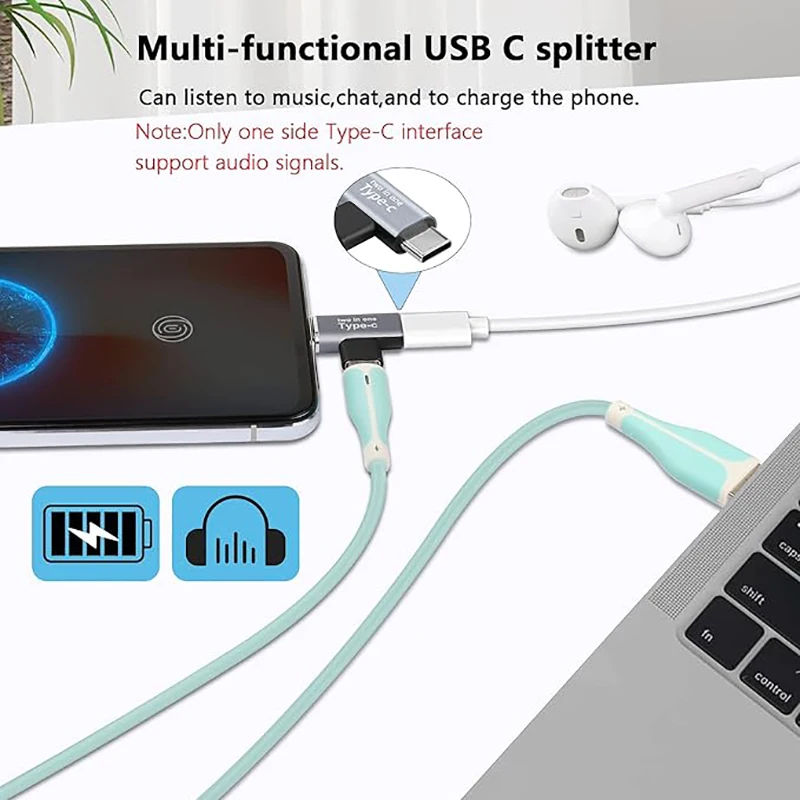 USB-C 어댑터: 3A/5V 고속 충전을 지원하는 이중 기능 알루미늄 합금 컨버터