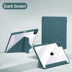 Smart Case with Pen Holder for iPad Air and iPad Pro (Dark green)