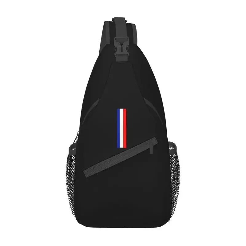 

France Flag Sling Chest Bag Custom 3D Printing Pattern Shoulder Crossbody Backpack for Men Traveling Daypack