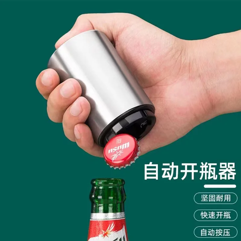 Automatic Beer Bottle Opener Stainless Steel Push Down Openers