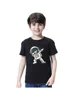 2024 New Children Summer Tops Astronaut Cartoon T-shirt Baby Boys Short Sleeves Shirt 3-14T US Size Clothing 5