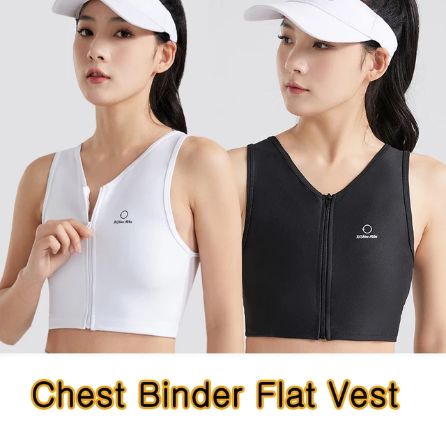 Chest Slimming Binder Trans Les Cosplay Bust Reduce Shapewear Vest Breast  Flatten Corset Hook & Loop Fastener Tape