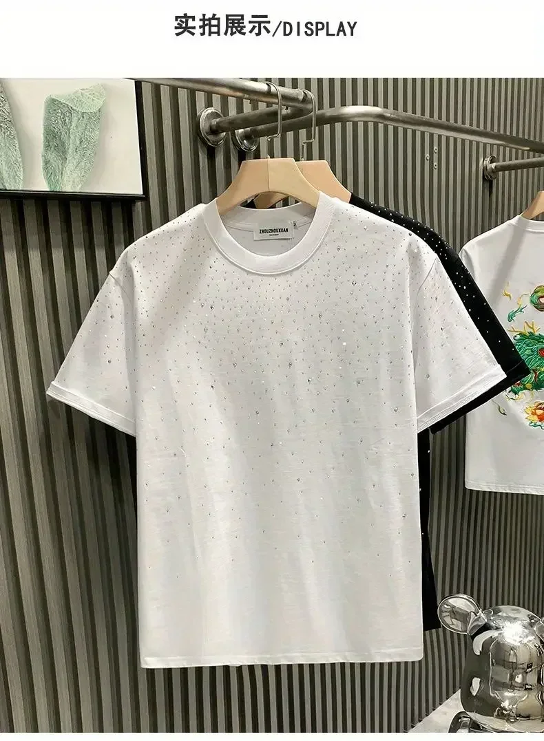 PlatiNum Men's Diamond Print T-shirt Wearing Style 2