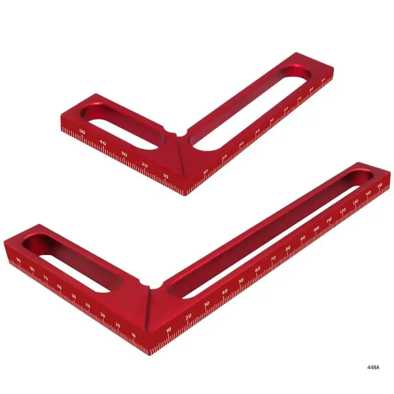 

L-shaped Ruler 90 Degree Right Angles Ruler Metal Steel Square Woodworking Ruler Measurement Tool Gauges