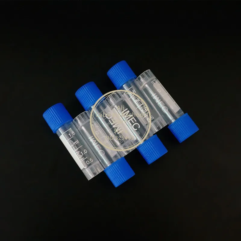 24/50Pcs 1.8ml(2ml) Cryovial Plastic Test Tubes Cryo Vial Freezing Tube Cold Storage Tube With Gasket plastic test tubes centrifuge tube
