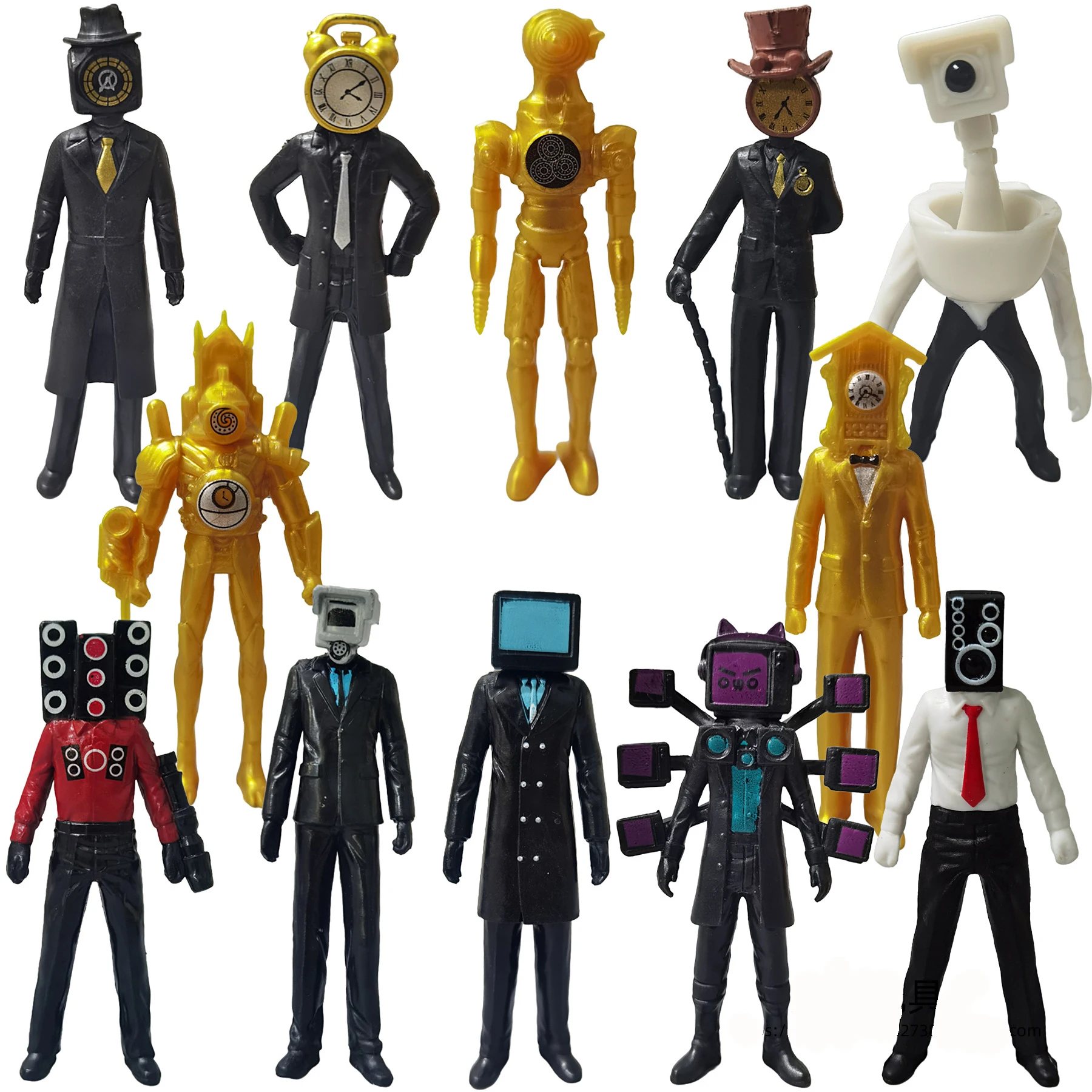 スキビディアクションフィギュア,子供用トイレ,魔法の男性,ネクタイ