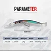 Deep Diver Minnow Sinking Fishing Lure Wobblers 130mm 24g Crystal 3D Hard Bait Megabass Cranbait Japanese Wobblers for Pike Bass 3