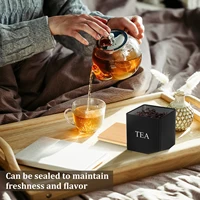 3Pcs Set 500ml Tea Sugar Coffee Canister Sealed Tea Sugar Coffee Jar with Bamboo Lids Large Capacity Coffee Canister for Kitchen 2
