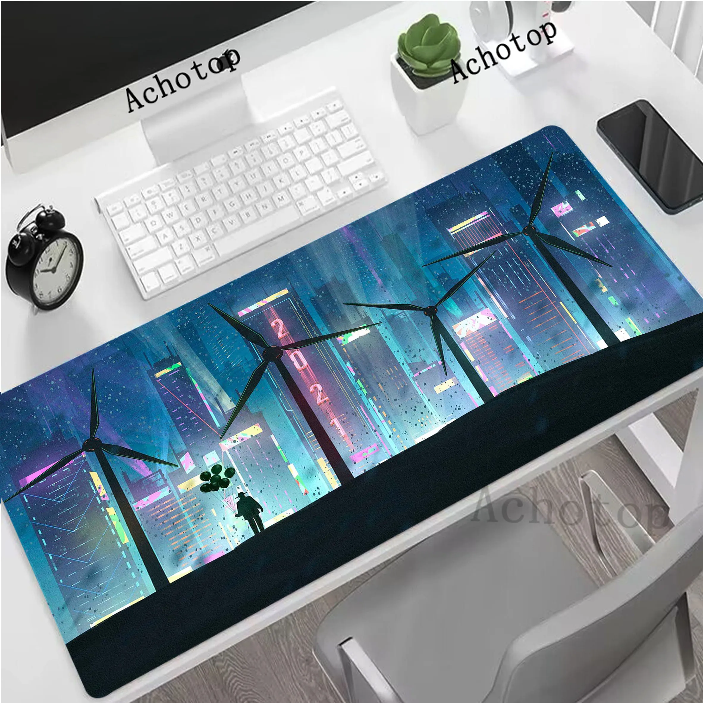 

Neon Extended Mousepad Gaming Speed Keyboard Pads Locking Edge Desk Mat Office Mouse Pad Tapis de Souris 900x400mm Mouse Mat
