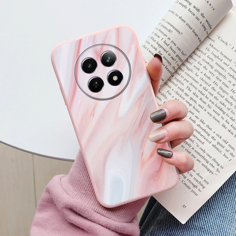 Luxury Marble Art Soft TPU Protective Back Cover - Shockproof Fashion Case