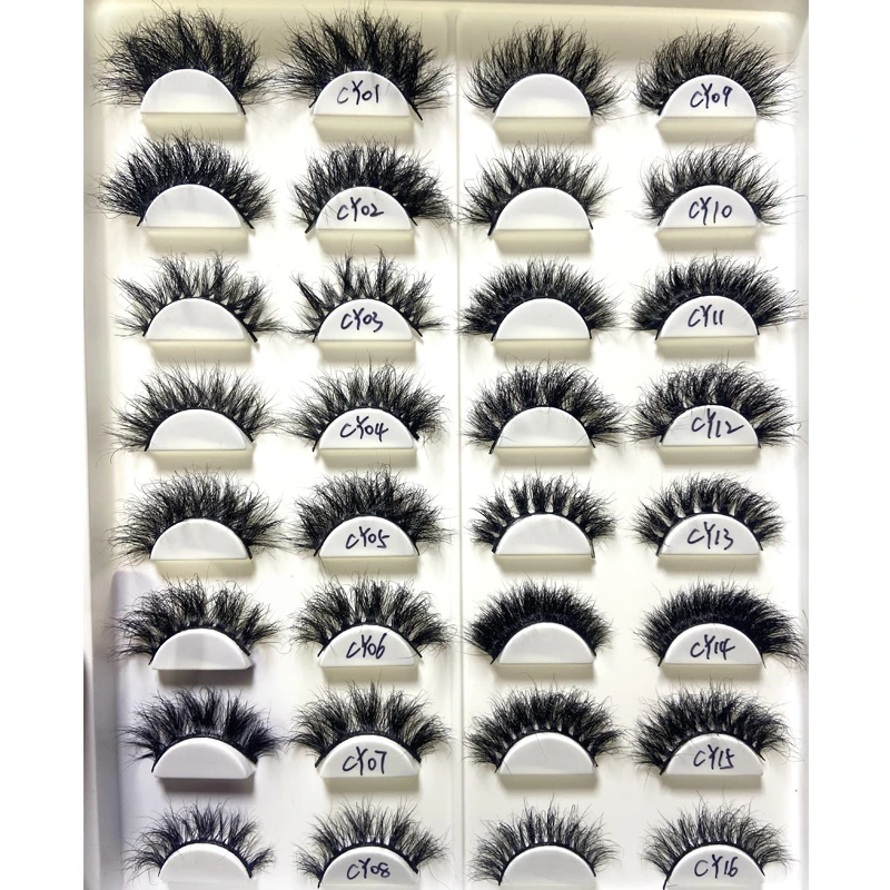 16 Styles Mixes Mink Lashes 3D Mink Eyelashes 100% Cruelty free Lashes Handmade Reusable Natural Eyelashes Popular False Lashes
