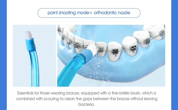 Xiaomi SOOCAS W3 Pro Water Flosser Teeth 4 Type Nozzle Cleaner description image 9