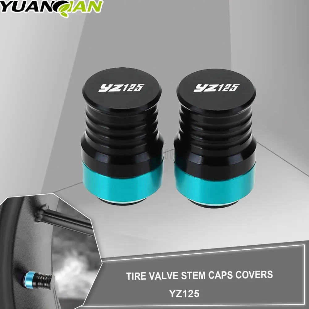 Accessori Moto Cnc Alumimum Tire Valve Stem Caps Covers Per Yamaha Yz125 Yz 125 2001 2002 2003 2004 2005 2006 2007