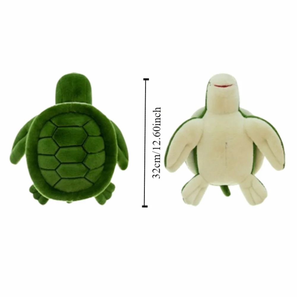Fluffy Sea Tortoise Soft Cartoon Animal Sea Turtle Pillow Collection 32cm Turtle Animal Birthday Christmas