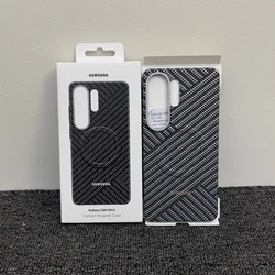 Luxury Carbon Fiber Texture Magnetic Case with Matte Anti - Fall Full Protection - Galaxy S26 Ultra (GRAY)