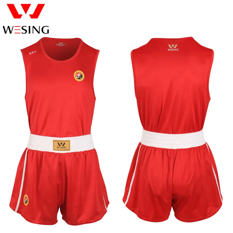 Wesing Adult Children Sanda Uniform Breathable Wushu Suit Training Competition
