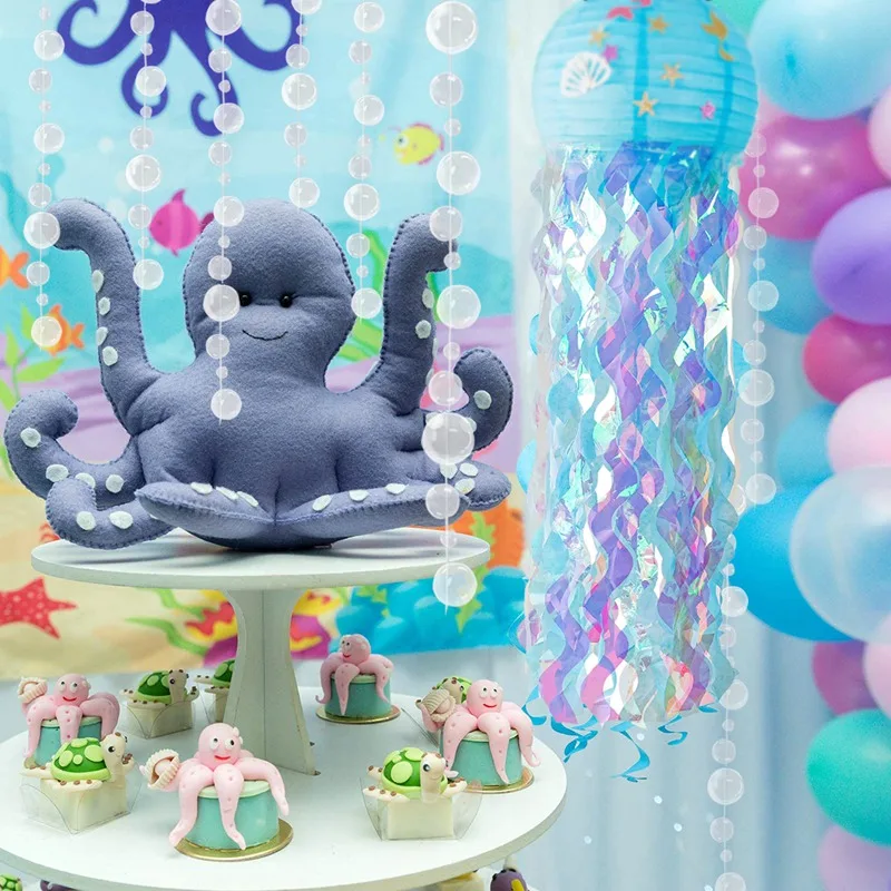Party Decorations Mermaid Party Decorations Litte Mermaid Jellyfish Paper Lantern Under the Sea Party Decor Girl Babyshower Birthday Decor