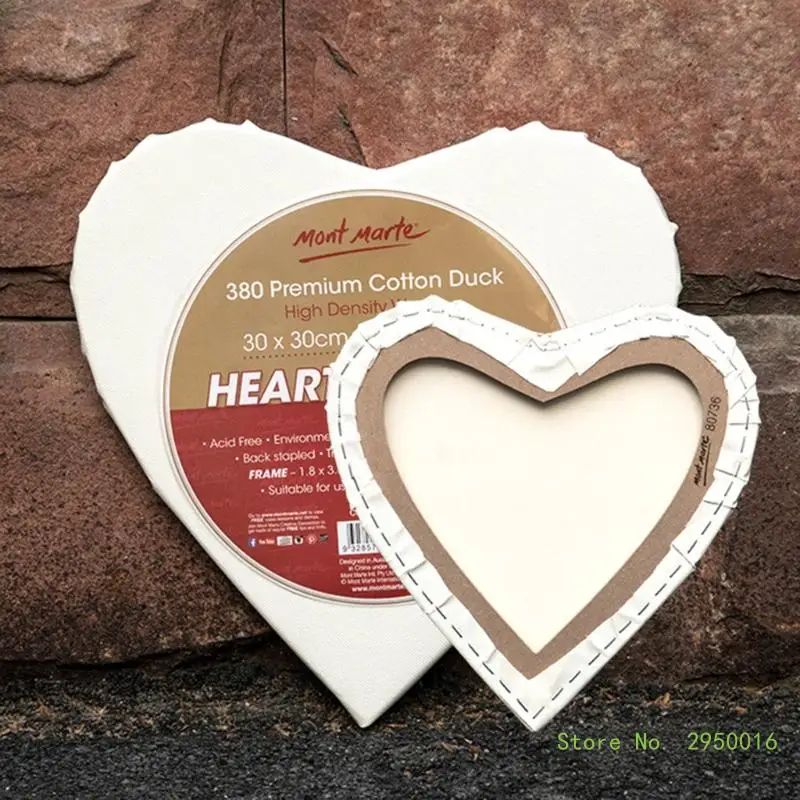Blank Canvas Canvas Frame Round Oval Heart Shaped Stretched Painting Panel Boards Oil Paint Sketchpad