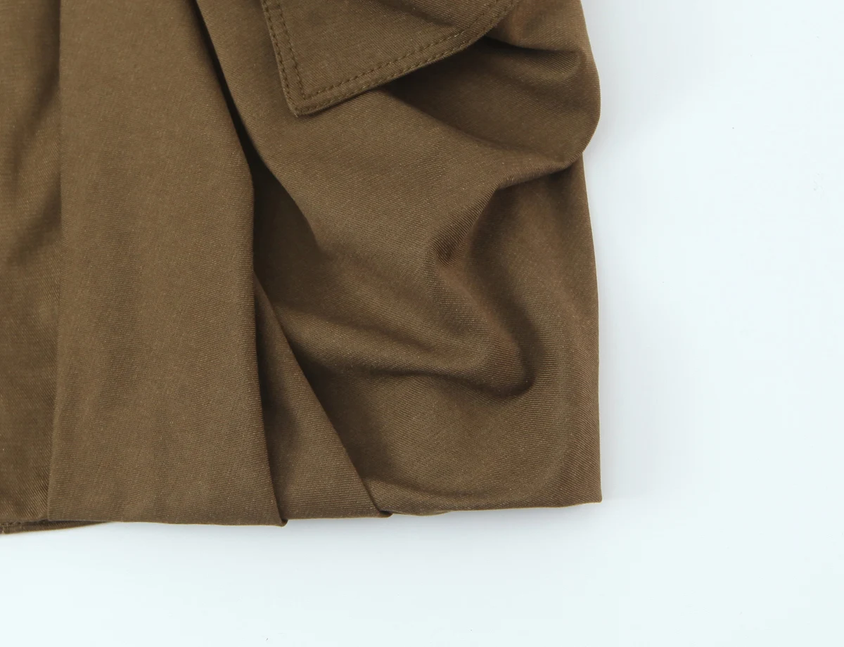 KONDALA Casual Cargo Short Pants Big Pockets Women Trendy Pleated Shorts New 2026 Spring Summer Fashion High Street Lady Shorts